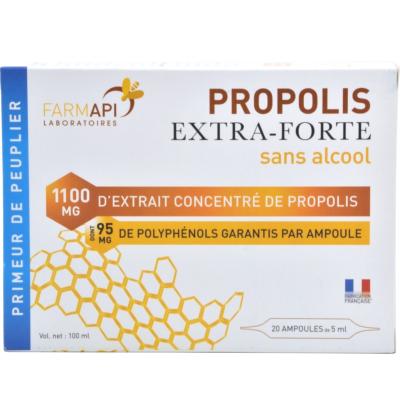 ORGANIC ALCOHOL-FREE EXTRA-STRENGTH PROPOLIS AMPOULES