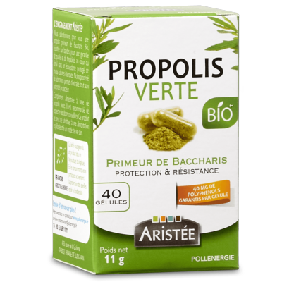 ORGANIC GREEN PROPOLIS FROM BACCHARIS