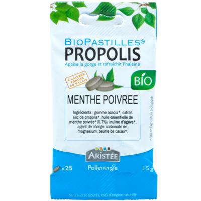 ORGANIC PROPOLIS AND PEPPERMINT LOZENGES